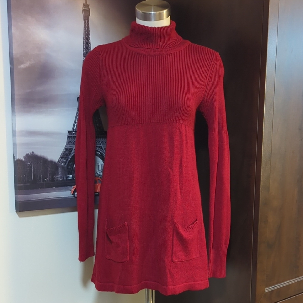 Le Temps Des Cerises Red Knit Dress